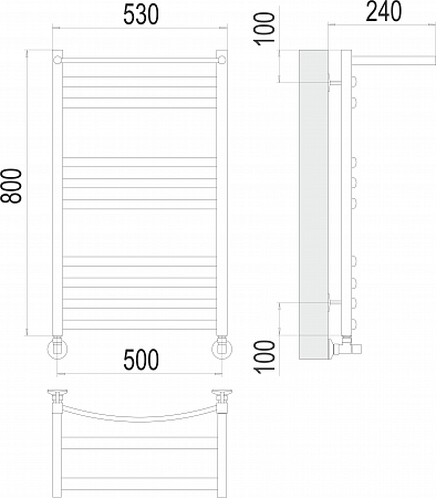 Енисей с/п П10 500х800 Полотенцесушитель TERMINUS Копейск - фото 3 Енисей с/п П10 500х800 Полотенцесушитель TERMINUS Копейск - фото 3
