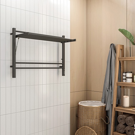 Горизонт П8 800х600 электро КС ЧЕРНЫЙ МУАР Полотенцесушитель TERMINUS Копейск - фото 4