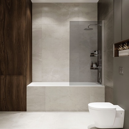 Шторка на ванну распашная Terminus Ното 02 1500х700 проф.хром, тонированная Копейск - фото 3 Шторка на ванну распашная Terminus Ното 02 1500х700 проф.хром, тонированная Копейск - фото 3