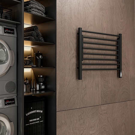 Горизонт П8 600х600 электро КС ЧЕРНЫЙ МУАР Полотенцесушитель TERMINUS Копейск - фото 3