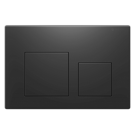 Клавиша смыва для инсталляции Terminus Классик кнопка квадрат цвет  воронёная сталь Копейск - фото 1