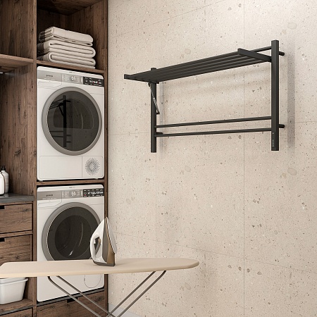 Горизонт П8 1000х600 электро КС ЧЕРНЫЙ МУАР Полотенцесушитель TERMINUS Копейск - фото 4