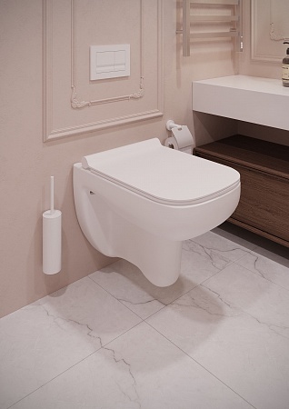 Подвесной унитаз Terminus Ното 550х350 белый Копейск - фото 7