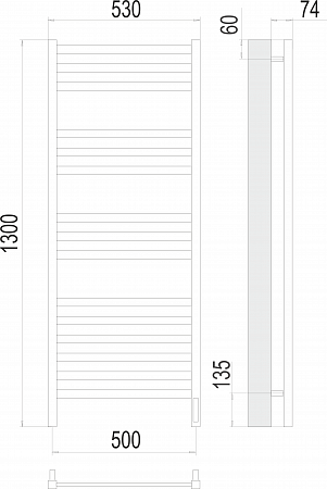 Енисей П15 500х1300 электро Полотенцесушитель TERMINUS Копейск - фото 3 Енисей П15 500х1300 электро Полотенцесушитель TERMINUS Копейск - фото 3