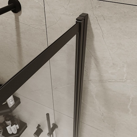 Шторка на ванну слайдер Terminus Ното 01 1500х900 проф.черный Копейск - фото 5 Шторка на ванну слайдер Terminus Ното 01 1500х900 проф.черный Копейск - фото 5