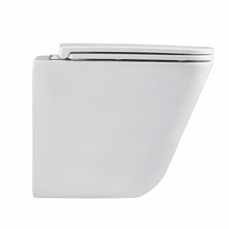 Подвесной унитаз безободковый Terminus Ватикан Монолит 490х340 белый Копейск - фото 4