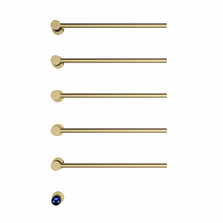 Аккорд П5 500х800 электро Полотенцесушитель TERMINUS Брашированное золото Копейск - фото 2