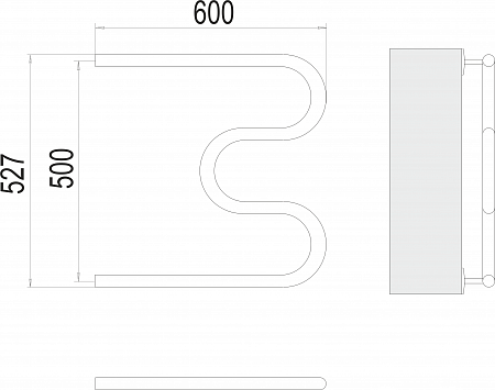 М-обр AISI 25 500х600 Полотенцесушитель TERMINUS Копейск - фото 3 М-обр AISI 25 500х600 Полотенцесушитель TERMINUS Копейск - фото 3