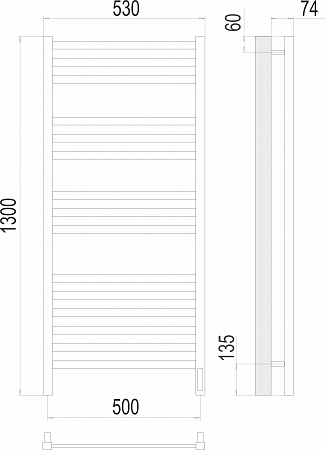 Ното П15 500х1300 электро Полотенцесушитель TERMINUS Копейск - фото 3 Ното П15 500х1300 электро Полотенцесушитель TERMINUS Копейск - фото 3