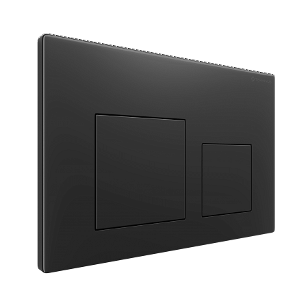 Клавиша смыва для инсталляции Terminus Классик кнопка квадрат цвет  чёрный матовый Копейск - фото 2
