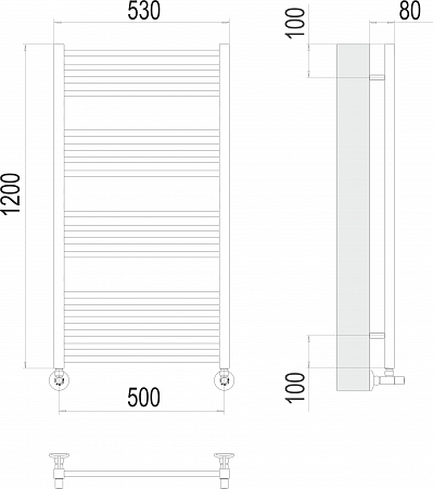 Ватикан П18 500х1200 Полотенцесушитель TERMINUS Копейск - фото 3 Ватикан П18 500х1200 Полотенцесушитель TERMINUS Копейск - фото 3