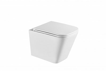 Подвесной унитаз безободковый Terminus Ватикан 490х340 белый Копейск - фото 4