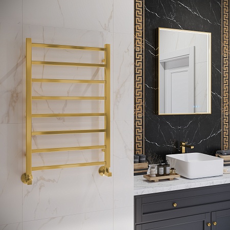 Ватикан П8 500х800 Полотенцесушитель TERMINUS Брашированное золото Копейск - фото 3