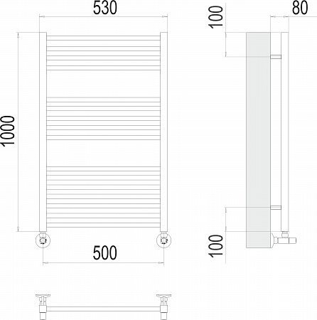 Ватикан П16 500х1000 Полотенцесушитель TERMINUS Копейск - фото 3 Ватикан П16 500х1000 Полотенцесушитель TERMINUS Копейск - фото 3