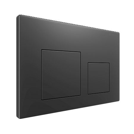Клавиша смыва для инсталляции Terminus Классик кнопка квадрат цвет  воронёная сталь Копейск - фото 2