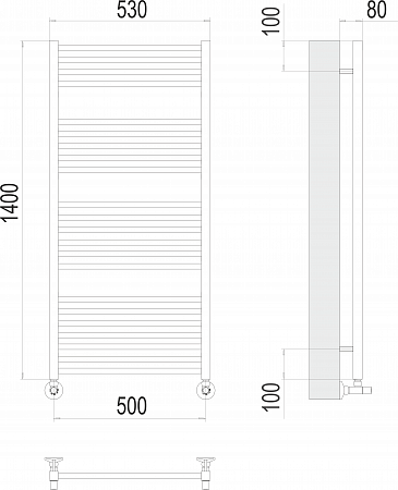 Ватикан П22 500х1400 Полотенцесушитель  TERMINUS Копейск - фото 3