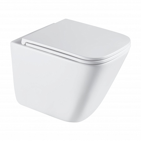 Подвесной унитаз безободковый Terminus Ватикан Монолит 490х340 белый Копейск - фото 2