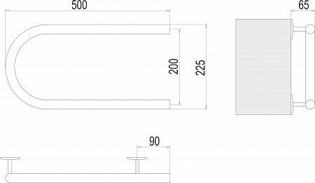 Электро 25 П-обр 500х200 Полотенцесушитель  TERMINUS Копейск - фото 3