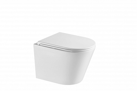 Подвесной унитаз безободковый Terminus Классик S 515х355 белый Копейск - фото 3