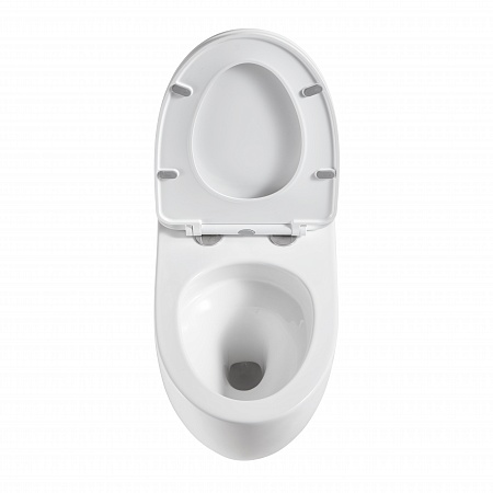 Подвесной унитаз безободковый Terminus Енисей Monolit 560х390 белый Копейск - фото 3