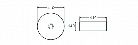 Раковина накладная Terminus Аврора 410х410х140 Копейск - фото 4