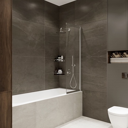 Шторка на ванну слайдер Terminus Ното 01 1500х900 проф.хром Копейск - фото 2 Шторка на ванну слайдер Terminus Ното 01 1500х900 проф.хром Копейск - фото 2