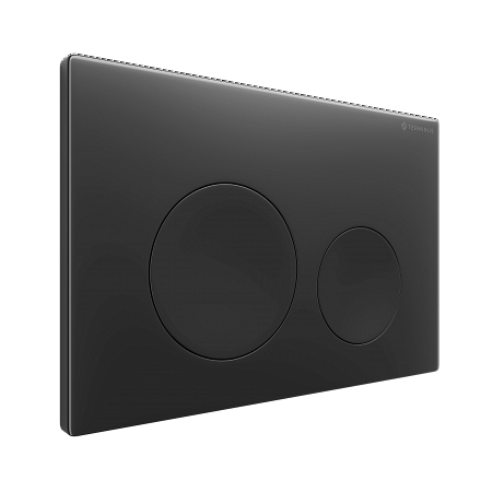 Клавиша смыва для инсталляции Terminus Классик кнопка круг цвет чёрный матовый Копейск - фото 2