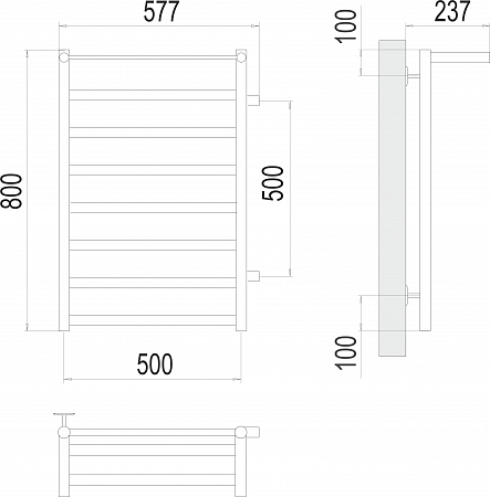 Хендрикс П8 500х800 бп500 Полотенцесушитель TERMINUS Копейск - фото 3 Хендрикс П8 500х800 бп500 Полотенцесушитель TERMINUS Копейск - фото 3