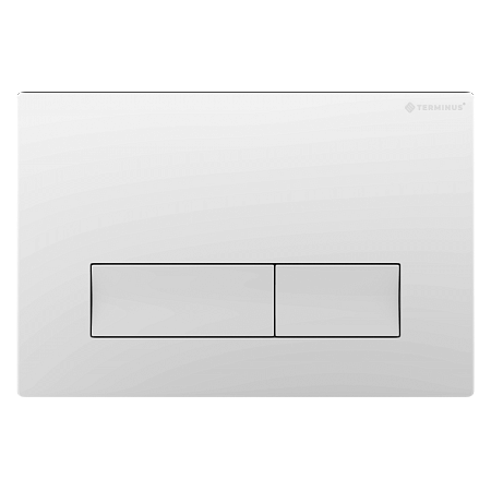 Клавиша смыва для инсталляции Terminus Classic кнопка прямоугольник цвет белый Копейск - фото 1