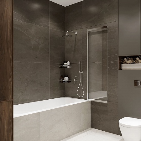 Шторка на ванну слайдер Terminus Ното 01 1500х900 проф.хром Копейск - фото 3 Шторка на ванну слайдер Terminus Ното 01 1500х900 проф.хром Копейск - фото 3