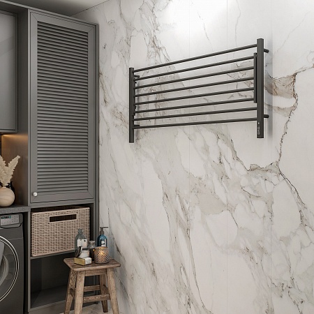 Горизонт П8 1200х600 электро КС ЧЕРНЫЙ МУАР Полотенцесушитель TERMINUS Копейск - фото 3