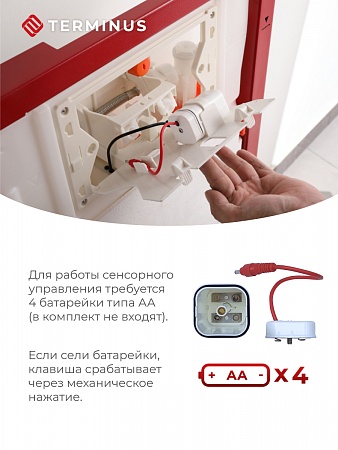 Сенсорная система инсталляции для подвесного унитаза 500х1125 (3 в 1) Terminus Копейск - фото 3