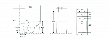 Напольный унитаз-компакт безободковый Terminus Ватикан 610х365 белый Копейск - фото 2 Напольный унитаз-компакт безободковый Terminus Ватикан 610х365 белый Копейск - фото 2
